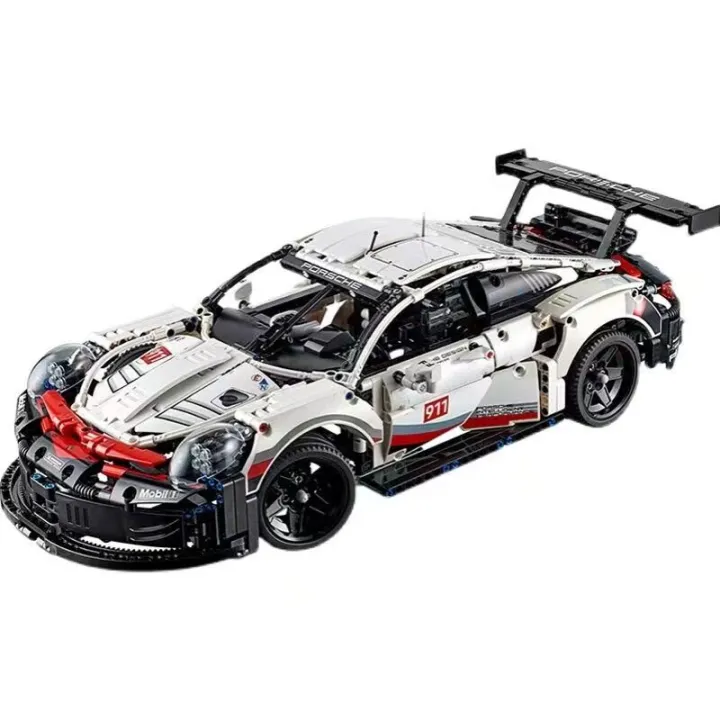 Porsche%20911%20Sports%20Car%20Series%20High%20Difficulty%20Large%20Remote%20Control%20Car%20Racing%20Boy%20Assembled%20Chinese%20Building%20Blocks%20Toy%20-%20Image%205