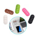 Silicone Cable Organizer USB Data Cable Winder Flexible Cable Management Cord Clips For Mouse Headphone Earphone Car Wire Holde. 