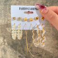 Circle Piercings Earrings Jewelry for Women Imitation Hoop Cute Ear Buckle 3 Pairs Heart Butterfly Drop Earrings Set Earings for Girls. 
