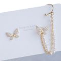 2pcs Butterfly Korean style Ear Cuff Earrings with 1pcs chain Tassel Super fairy earrings.. 