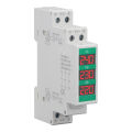 3 Phase AC Voltmeter Din Rail Mount LCD Digital Display Voltage Meter 60-450V. 