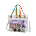 Transparent Bag Bag Waterproof Bag Swimming Storage Bag Shoulder Bag PVC Clear Shoulder Bag Fashion Shoulder Bag. 