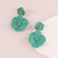 Nebula Women Flower Earrings Large Petal Flower Earrings Lightweight Anti-allergy Dangle Earrings for Prom Party Lightweight Flower Earrings. 