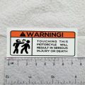 Bikes Warning Sticker 1pcs. 