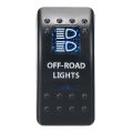 【Aux Lights】 12V 24V 4x4 Boat Caravan Rocker Switches Waterproof Rocker Switch Blue LED Light Off-Road Aux Roof Led Reverse Light. 