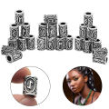 ShopSphere 24 pcs Viking Runes Set Loose Beads Spacer Beads For Hair Braid Dreadlock Beads DIY Jewelry Making. 