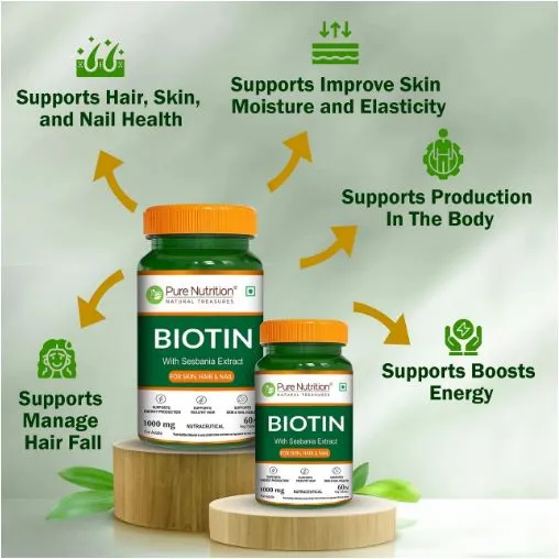 Pure%20Nutrition%20Biotin%20For%20Skin,Hair%20&%20Nails%20(10000mcg)%20with%20Sesbania%20Grandiflora,%20Bhringraj%20Bamboo%20Shoot%20Moringa%20Leaf%20(60%20Tablets)%20-%20Image%204