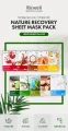 Ricocell Korean Face Mask Sheet 1Pcs Moisture Essence Face Mask Sheet Skin Care Korean Face Mask Sheet For Women & Men. 