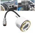 52mm Depth Gauge LCD Digital Display Marine Depth Gauge 12V 328.08ft Depth for Yachts. 