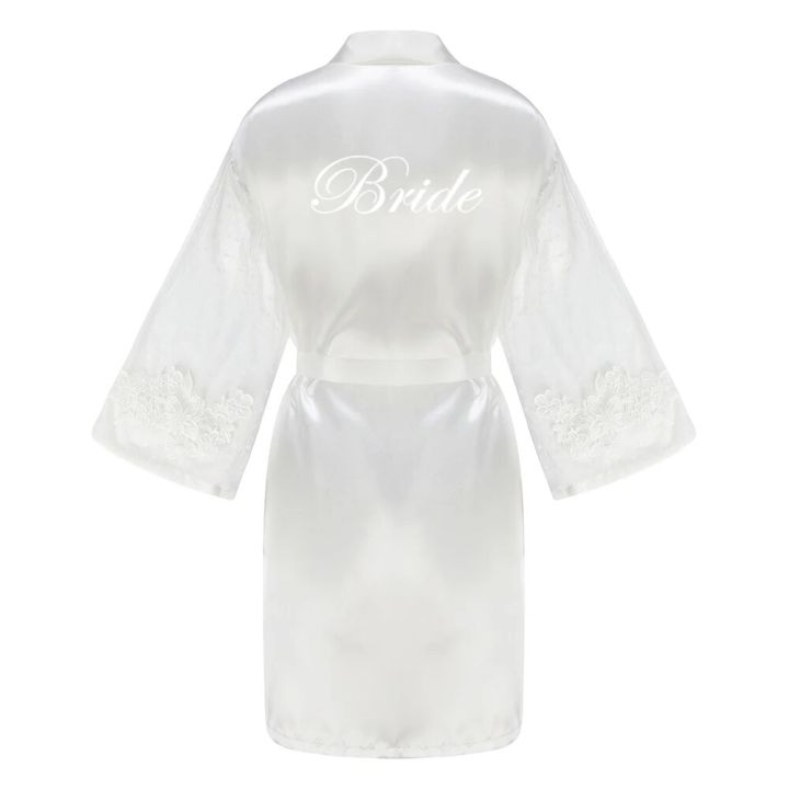Rose%20Gold%20Bridesmaid%20Team%20Bride%20Robes%20With%20Lace%20Mesh%20Sleeve%20Sister%20Mother%20Bathrobe%20Maid%20Of%20Honor%20Kimono%20Wedding%20Gift%20-%20Image%202