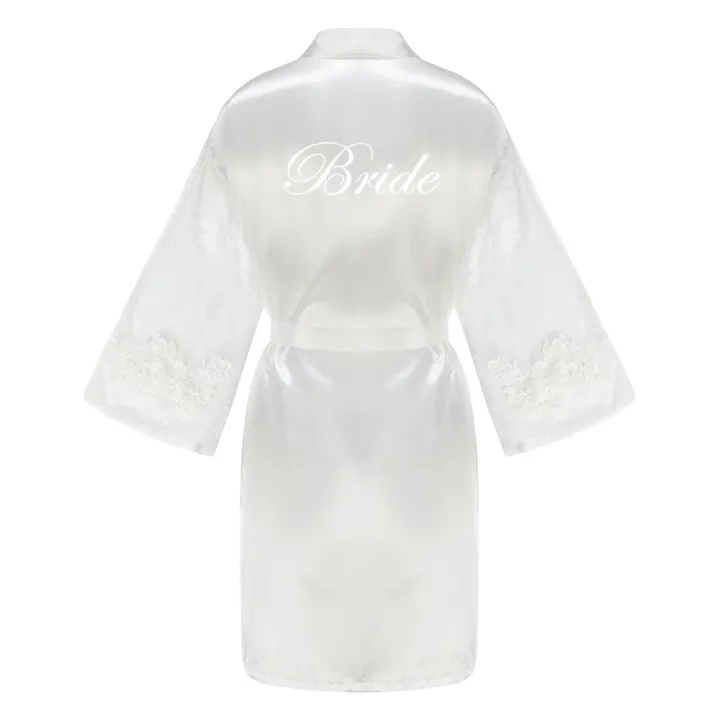 Rose%20Gold%20Bridesmaid%20Team%20Bride%20Robes%20With%20Lace%20Mesh%20Sleeve%20Sister%20Mother%20Bathrobe%20Maid%20Of%20Honor%20Kimono%20Wedding%20Gift%20-%20Image%202