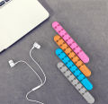 Cable holder silicone cable organizer USB Winder desktop tidy management clips holder for mouse keyboard. 