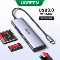 UGREEN Card Reader SD 4.0 312MB/s USB-C 3.0 To SD MicroSD TF Memory Card Adapter for Laptop Phone Macbook Windows MacOS Cardreader. 