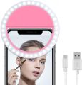 Portable Mobile Selfie Ring Light with Clip, 3-Level Brightness LED Flash, Ideal for Glamorous Photos, TikTok, YouTube, Compatible with iPhone and Android. 