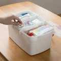 Medicine Storage Box - Home First Aid Kit Box with Handle Multi Functional Household Convenient Portable Pill Box. 