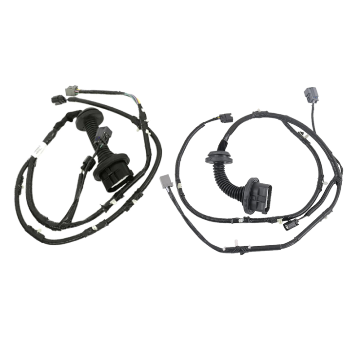 1Pair Rear Crew Cab Rear Door Wiring Harness Jumper With Power For 2009-2014 Accessories 9L3Z-14630-CAA 9L3Z-14631-CAA