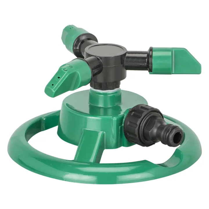 Plastic 3 arm water rotary sprinkler for garden