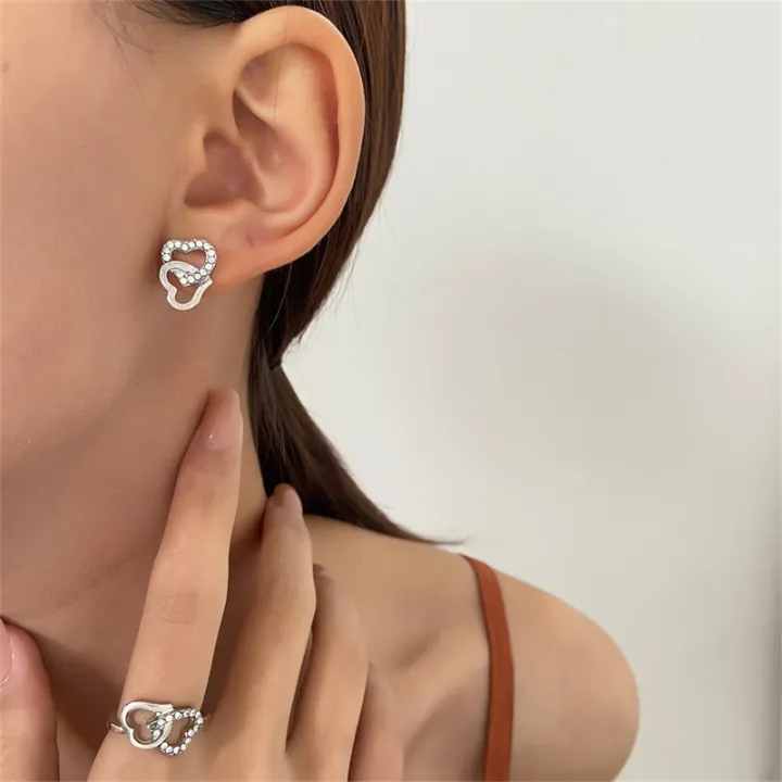 5PCS/Set%20Heart%20Shaped%20Jewelry%20Sets%20Of%20Ring%20Earrings%20Necklace%20For%20Women%20Elegance%20Rhinestone%20Double%20Heart%20Jewelry%20Fengshi%20-%20Image%202