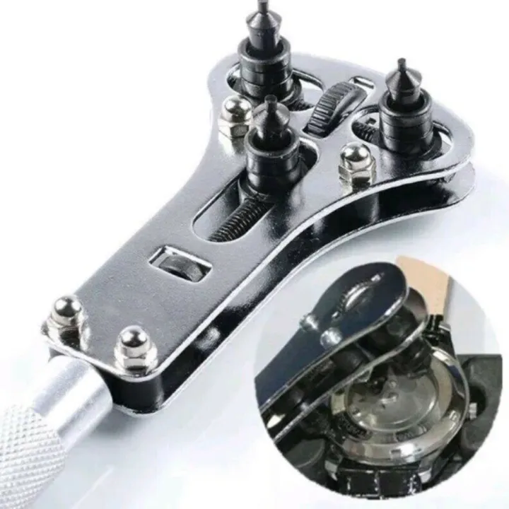 Portable Pro Watch Back Case Opener Screw Wrench Cover Remover Repair Tool Kit