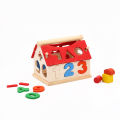 Multi-Colored Wooden Number and Shape Sorting Blocks Toy. 