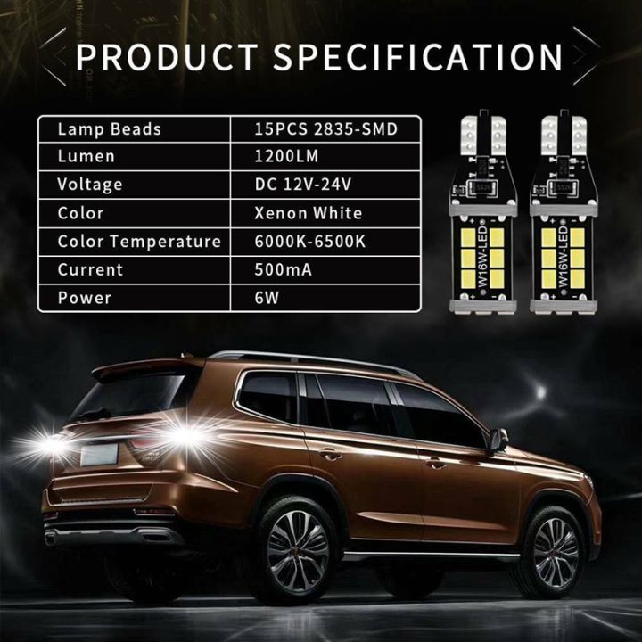 4Pcs%20Bright%20White%20Canbus%20LED%20Bulb%20for%20Car%20Backup%20Reverse%20Lights%20912%20921%20T15%20W16W%20-%20Image%209