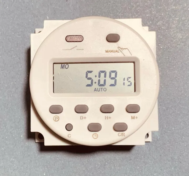 Programmable Digital Timer Switch Panel Mounted Electrical Timer 16 ON/ OFF Programs 16A TYPE (A)