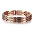 Mens Elegant Pure Copper Magnetic Therapy Link Bracelet Pain Relief for Arthritis and Carpal Tunnel Male Jewelry. 
