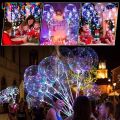 Led Balloon Transparent Helium Clear Luminous Balloons /Kids LED Light Balloon/For Wedding Birthday Party Decorations /Valentines Day Christmas Wedding Led Balloon. 