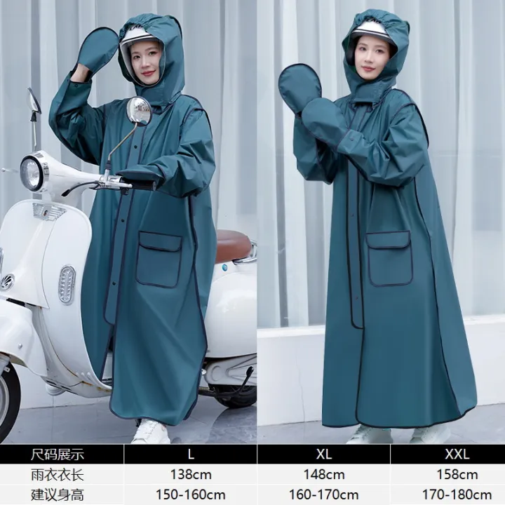 Fashion%20Adult%20Long%20Raincoat%20Helmet%20Applicable%20Large%20Hat%20Double%20Brim%20HD%20Visor%20EVA%20Waterproof%20Rain%20Poncho%20Rain%20Jacket%20Rainsuit%20-%20Image%204