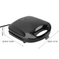 Panini Press Compact Electric Sandwich Maker Easy To Clean Anti Stick Coating for Household Restaurants Cafes. 