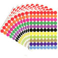 880Pcs/10 Sheet Round Spot Circles Sealing Stiker Paper Labels Coloured Dot Stickers Adhesive Package Label Party Decoration. 