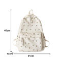Backpack Secondary Casual Students Simple Floral Primary Wild Wind Small Fresh. 