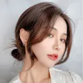 Eight-Character Bangs - Heat Resistant Fiber, 25cm, Multiple Colors. 