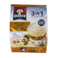 Quaker 3 in 1 Oat Cereal Drink Mocha (12's x 28g) SAB (FROM MALAYSIA). 