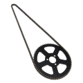 25H 136 Chain + 68T Sprocket 2 Stroke 47CC 49CC for Mini Small Sports Car Pocket Bike Off-Road Motorcycle Spare Parts. 