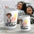 Love you BROTHER gift mug cup for loving brother, friend for birthday or any occasion Love you brother mug - BR02. 