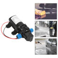 Black DC 12V 60W high-pressure mini membrane water pump automatic shutdown 5L / min. 