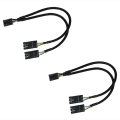 4 Pin Male to Female Fan RGB Splitter Cable for RGB HUB 2Pcs. 