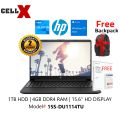 HP 15s-DU1114TU Laptop (hp NoteBook) JET BLACK MS Office Home & Student/WIN10/2Years/hp Warranty. 