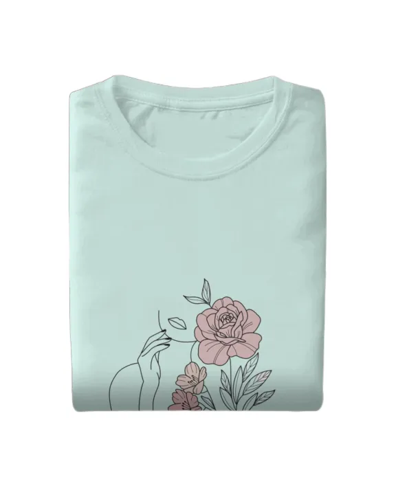 Minimal%20Print%20100%25%20Cotton%20Girls%20Women's%20Ladies%20T%20shirts%20Girls%20Cute%20Line%20Art%20Easthetic%20Minimalist%20Girl%20Floral%20Print%20T-shirt%20Top%20Casual%20Tshirt%20-%20Image%207