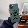 Funny Middle Finger Cute Man Phone Case For iPhone 15 14 13 12 11 Pro Max Mini 7 8 15 Plus SE2 3 Case Liquid Silicone Back Cover. 