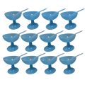 Plastic Ice Cream Cups with Spoons (Set of 12). 