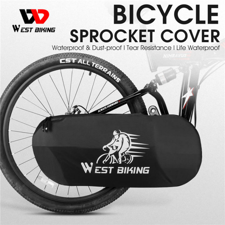 WEST BIKING Bike Chain Protector Cover Waterproof Dustproof Crankset Guard MTB Road Bicycle Sprockets Cover Bike Accessories