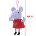 Peppa pig Plush Toy Soft Stuffed Animals Friend George Backpack Pendant Keychain Teddy Bear Dinosaur Doll Kids Christmas Gift. 