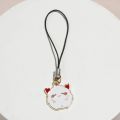 Cartoon Metal Anime Ghost Demon Phone Rope Keychain Lovers Mobile Phone Charms Cute Keychains Strap Lanyard Bag Pendant. 