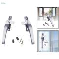 Window Handles, Right/Left Hand Aluminum Alloy Door Handle with Locks Handle Replacement, Casement Locking Handle for Door and Window , Left. 