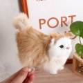 Birthday Gifts Kawaii Soft Fake Cat for Children Baby Toy Cat Model Simulation Cat Stuffed Kitten Plush Cat Toys. 
