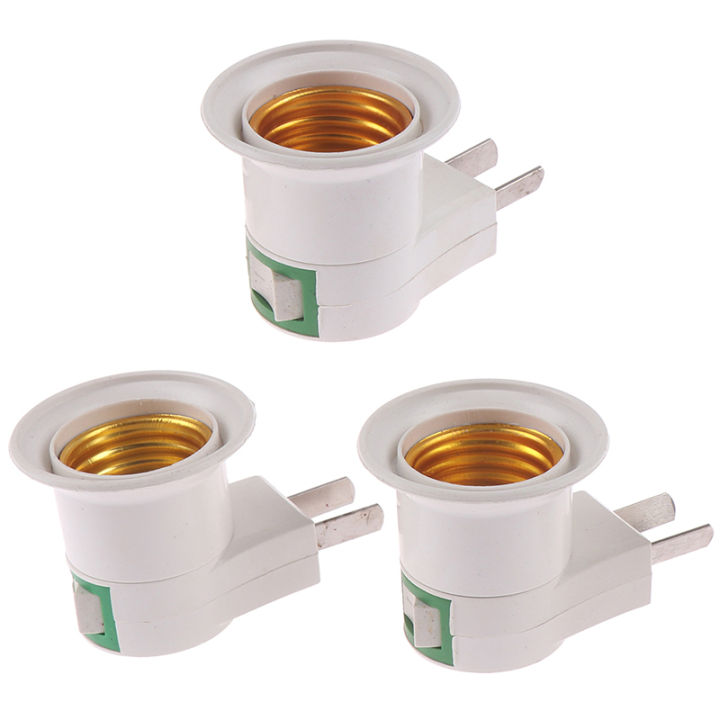 E27 Light Bulb Socket Holder Plug-in Adaptor Screw Base Lamp Wall US Plug