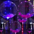 Led Balloon Transparent Helium Clear Luminous Balloons /Kids LED Light Balloon/For Wedding Birthday Party Decorations /Valentines Day Christmas Wedding Led Balloon. 