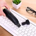 USB Mini Vacuum Cleaner Keyboard Tool PC Notebook Computer Brush Dust Removal Kit Computer Cleaning Tool, Black. 
